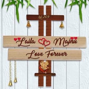 Durable Stylish Wooden Name Plate for Home Personalized Custom Decor - Karigaari India Aesthetic Home Decor