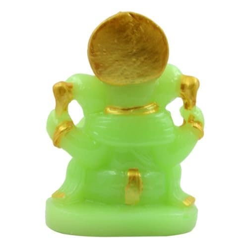 Unique Lovely Lord Ganesha Sitting One Of A Kind Crystal Green Colour Figurine With Golden Ornaments For Home Home Decor Modern Ornament 6 beautiful Lord Ganesha sitting Unique Crystal Green Colour Idol with Golden Ornaments for Home Decor - Karigaari India Aesthetic Home Decor
