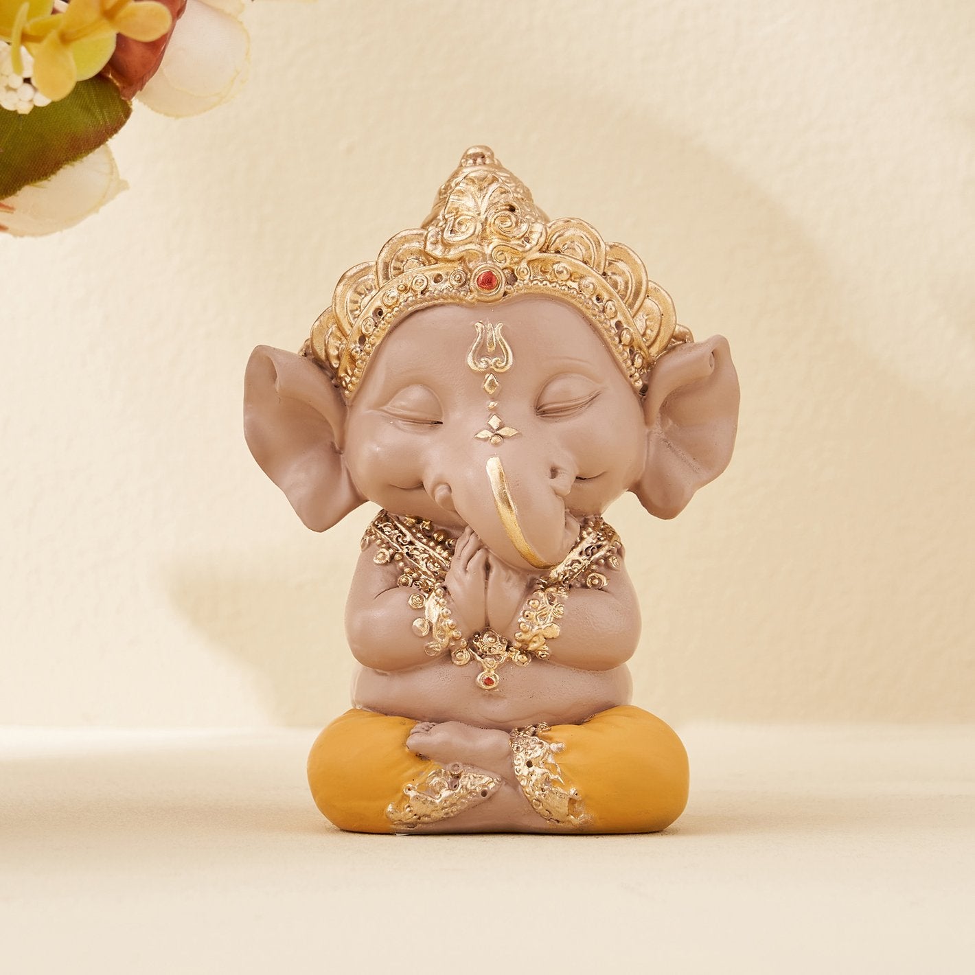 Unique Namaste Ganesha Figurine Invite Grace Gratitude Good Vibes Stylish Accent 1 Namaste Ganesha Idol – Invite Grace, Gratitude & Good Vibes - Karigaari India Aesthetic Home Decor