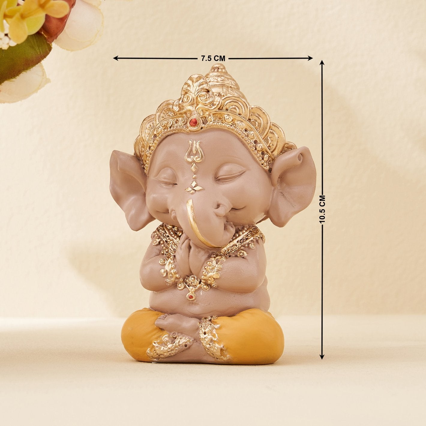 Unique Namaste Ganesha Figurine Invite Grace Gratitude Good Vibes Stylish Accent 7 Namaste Ganesha Idol – Invite Grace, Gratitude & Good Vibes - Karigaari India Aesthetic Home Decor