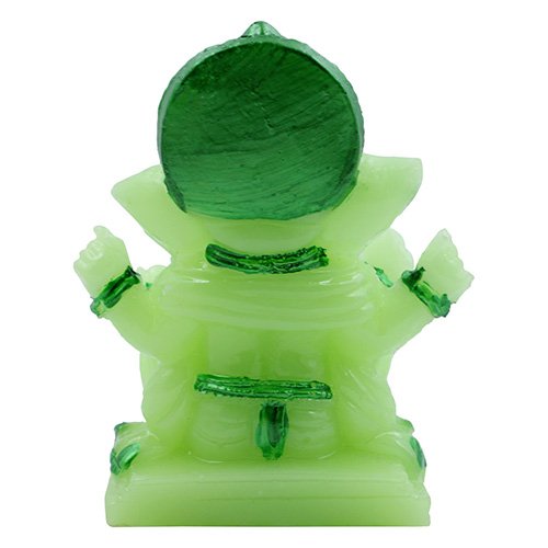 Unique One Of A Kind Design Lord Ganesha Sitting Figurine Crystal Green Color With Dark Green Ornaments Best For Home Decoration Stylish Accent 6 Unique Design Lord Ganesha Sitting Idol Crystal Green Color With Dark Green Ornaments Best for Home Decor - Karigaari India Aesthetic Home Decor