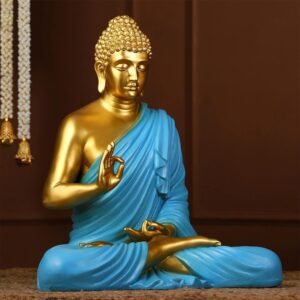 Elegant Gautam Buddha Statue Spiritual Peace & Gift Showpiece - Karigaari India Aesthetic Home Decor
