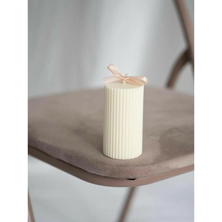 Unique Classic Ribbed Pillar Tea Light Home Decor Accent 1